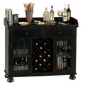Howard Miller Cabernet Hills Black Wine & Bar Cabinet